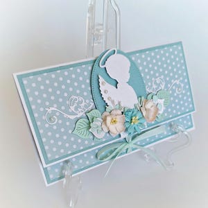 Enveloppe de baptême monitaire, Enveloppe de baptême, Enveloppe décorée, Cadeau de baptême, Idée cadeau de baptême, Enveloppe