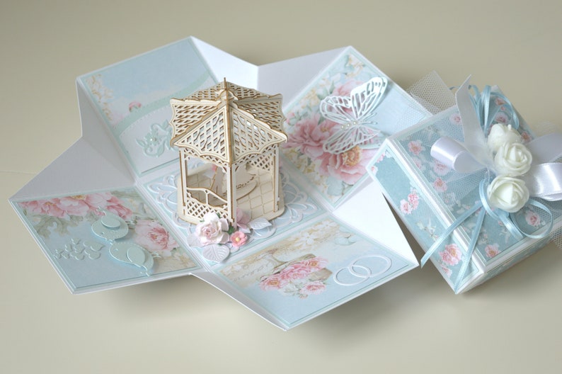 Wedding money card Wedding explosion box Bride and groom card Weding money gift box Wedding cards 3D wedding card Wedding card in box