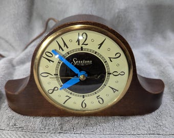 Vintage 1930s Sessions Electric Clock - Art Deco Desk/Mantle Clock Working Model
