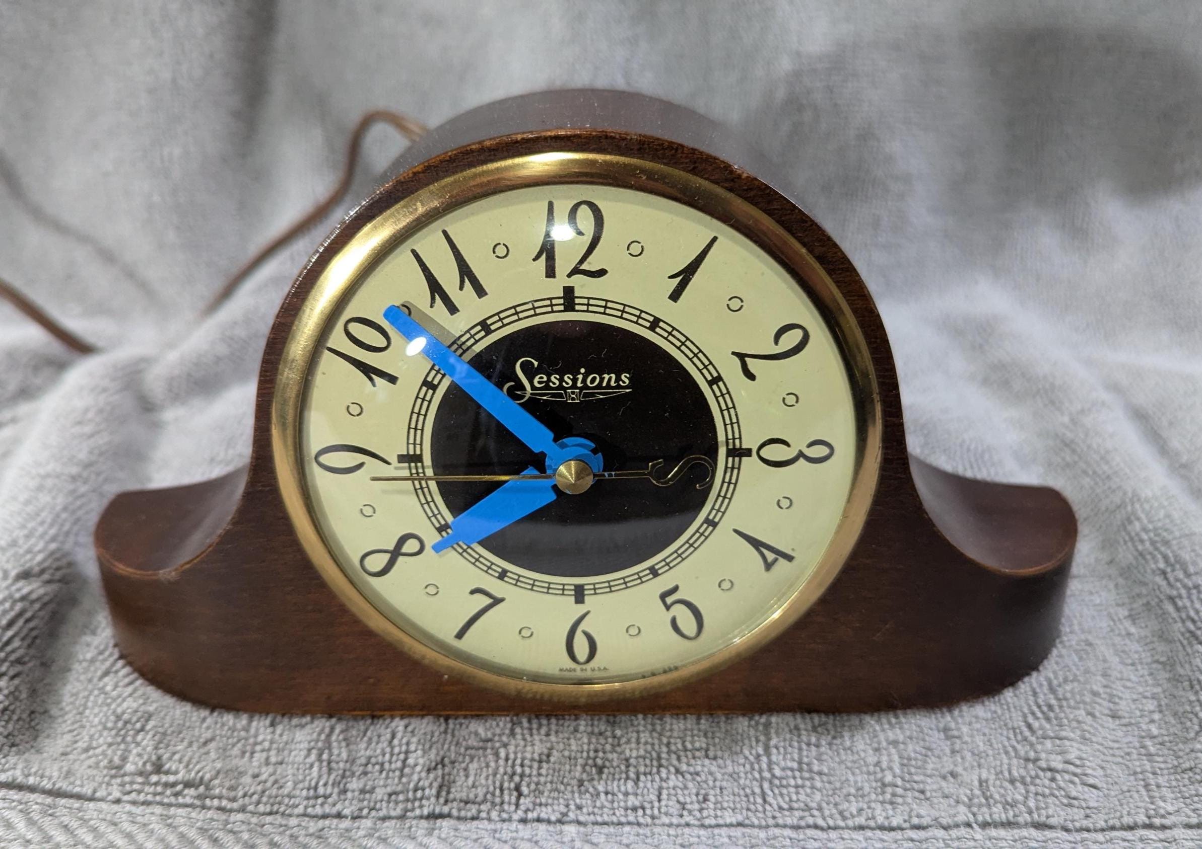 Vintage 1930s Sessions Electric Clock - Art Deco Desk/mantle Clock