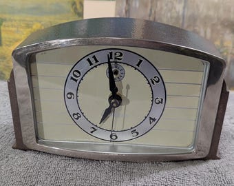Antique Lux Chatham Clock - Refurbished New Quartz Movement and Paint