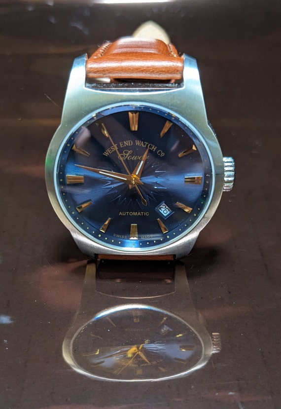 Rare in USA - Beautiful Blue West End Swiss Men's… - image 1