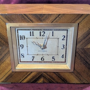 Art Deco Seth Thomas Mantle Clock: Refurbished with New Quartz Movement