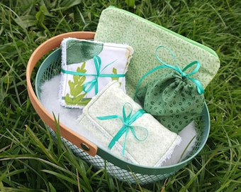 Green tones zero waste gift box