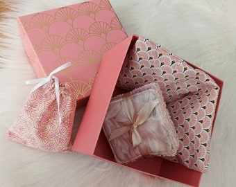 Coffret cadeau zéro déchet tons roses