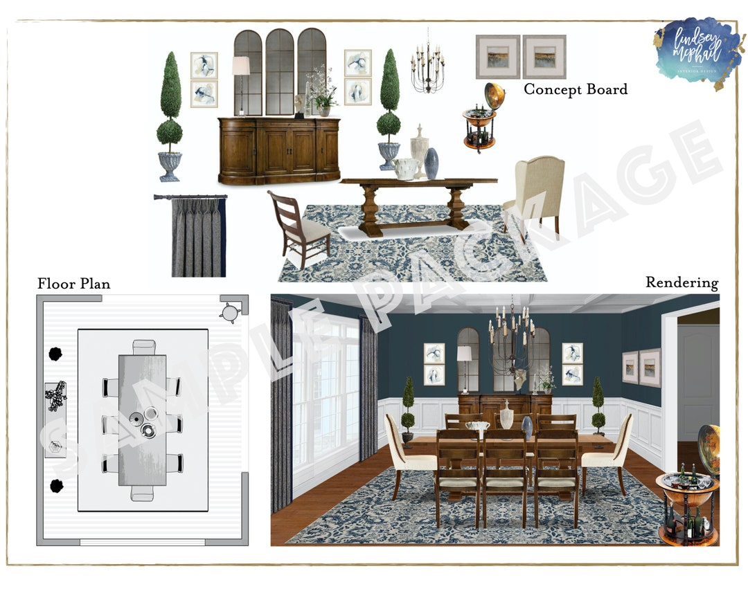 Interior Design Online Service. Complete Design for Your Room With Shopping List Included Etsy
