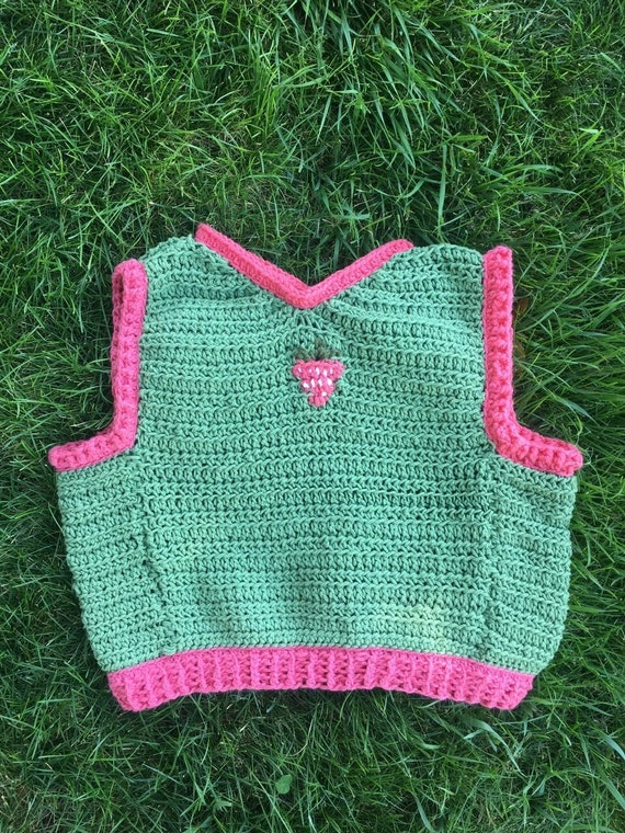 MaiiByMadison Strawberry Vest Crochet Pattern