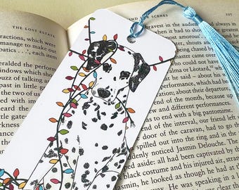 Cheeky Dalmatian, Double Sided Paper Bookmark