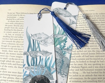 Under the Sea, Watercolour Fish Double Sided Paper Bookmark