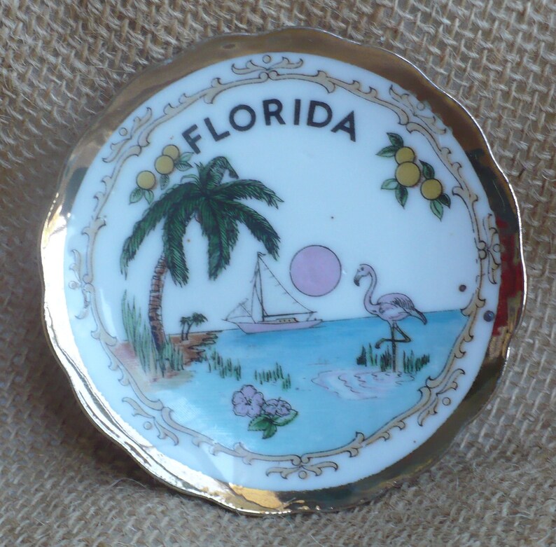 Vintage Tea Bag Holder Tea Rest Vintage Kitschy Florida Etsy