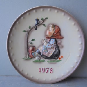 1978 Hummel Collectible Plate, Vintage Display Plate, Goebel M.J. Hummel Happy Pastime in Original Box, TheEarlyBirdFinds