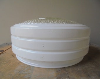 Vintage Light Globe, Vintage Frosted Glass Light Cover, Textured Glass Ceiling Light Shade, TheEarlyBirdFinds