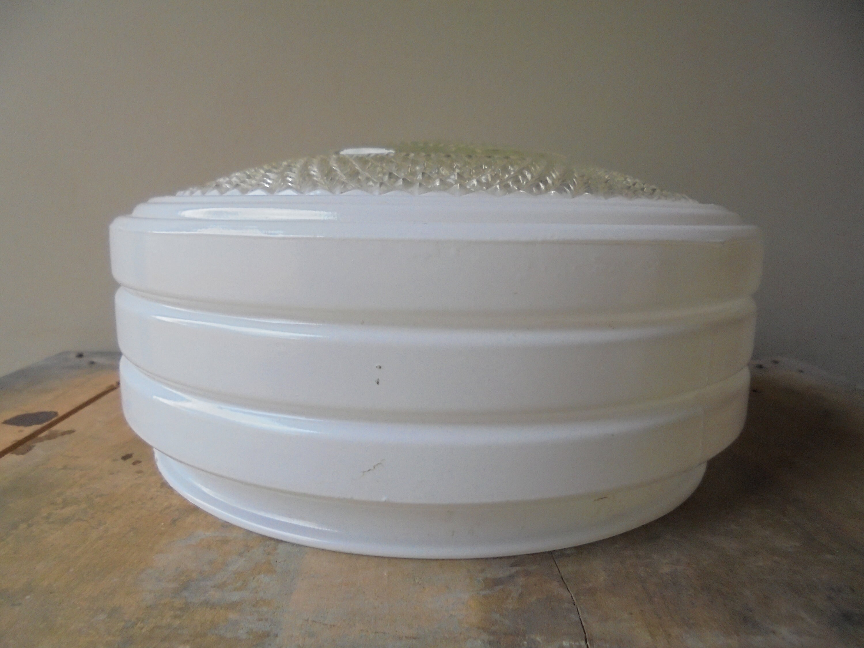 Vintage Frosted Glass Light Cover Textured Glass Ceiling Etsy