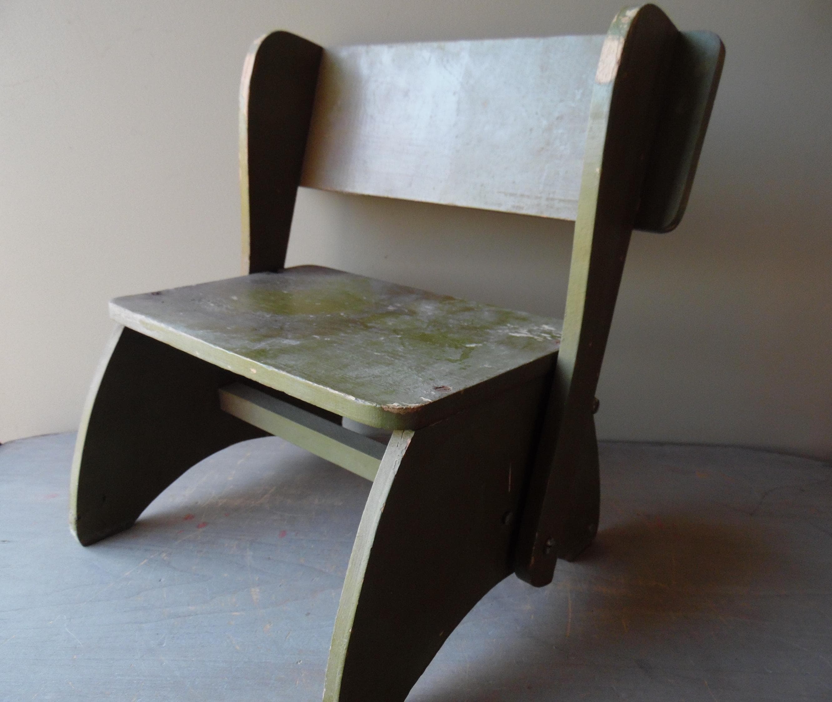 Vintage Step Stool Chair - Etsy
