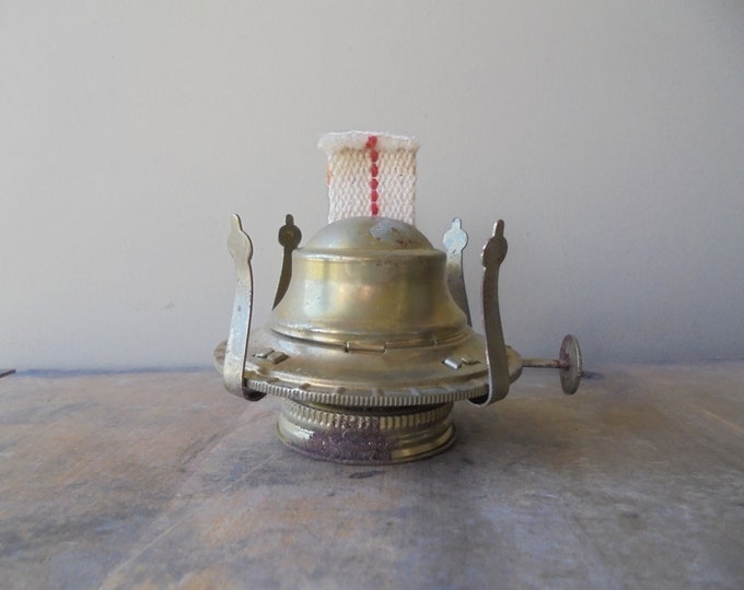 Vintage Oil Lamp Wick Holder, Vintage Lamp Replacement Part, Kerosene