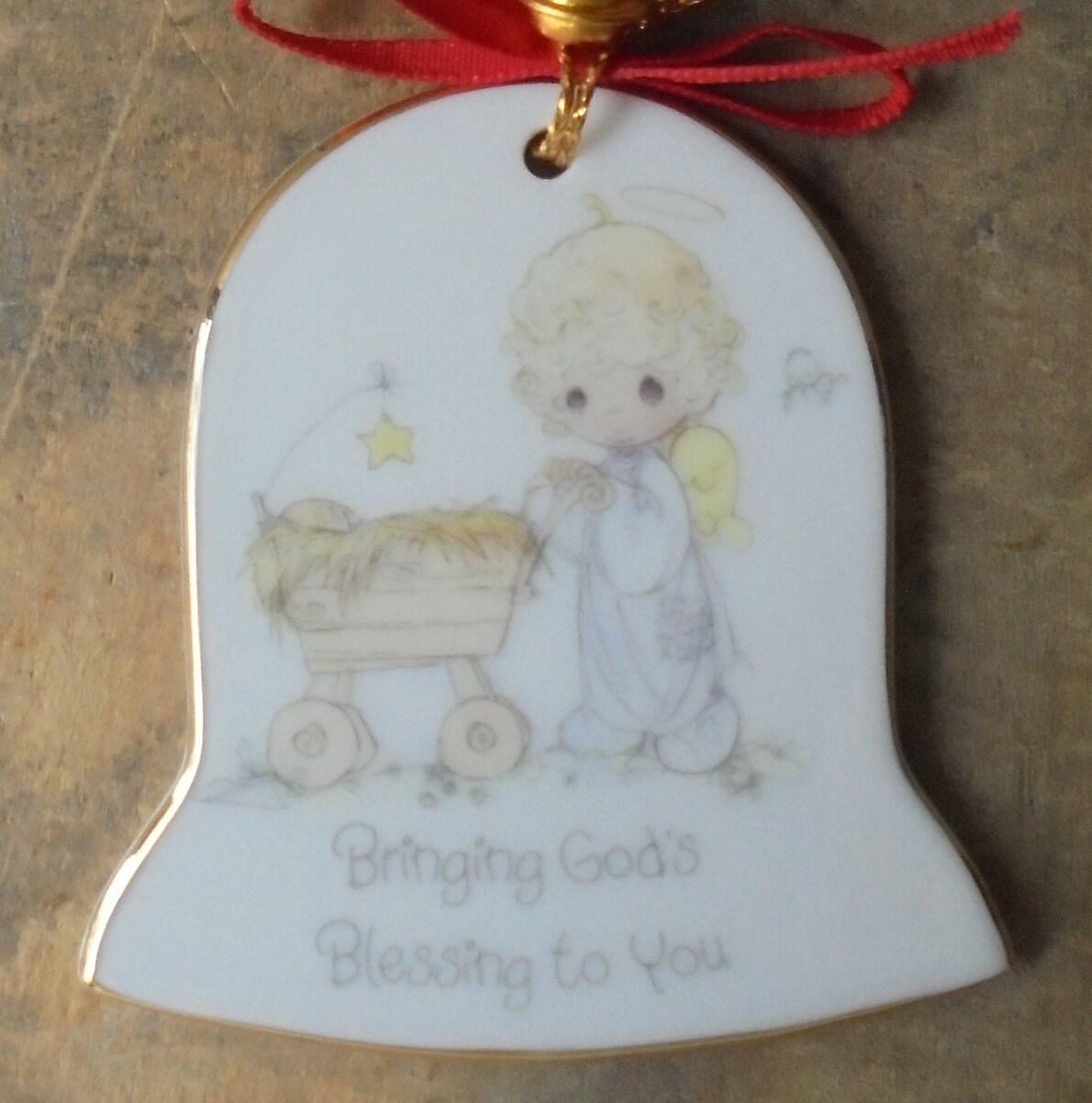 Vintage Precious Moments Christmas Ornament Bringing Etsy