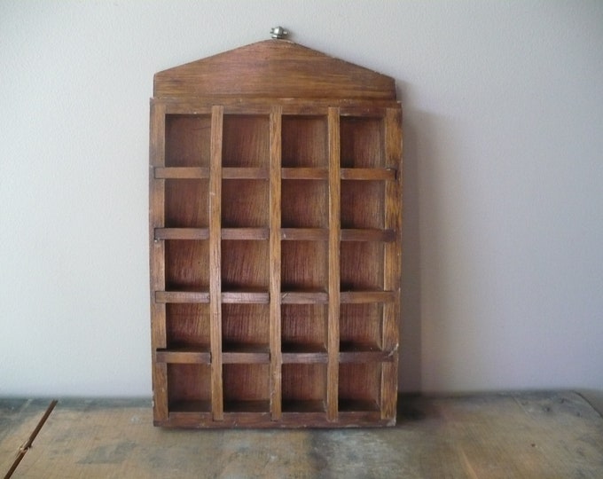 Wooden Thimble Curio Display Shelf Etsy