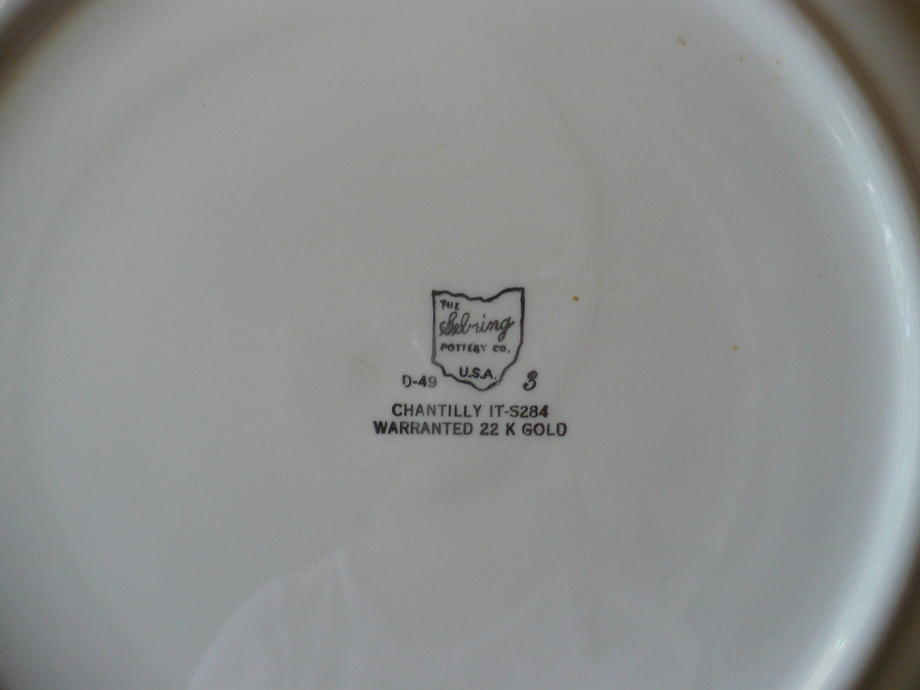Sebring Pottery Co Chantilly Serving Platter Vintage China | Etsy