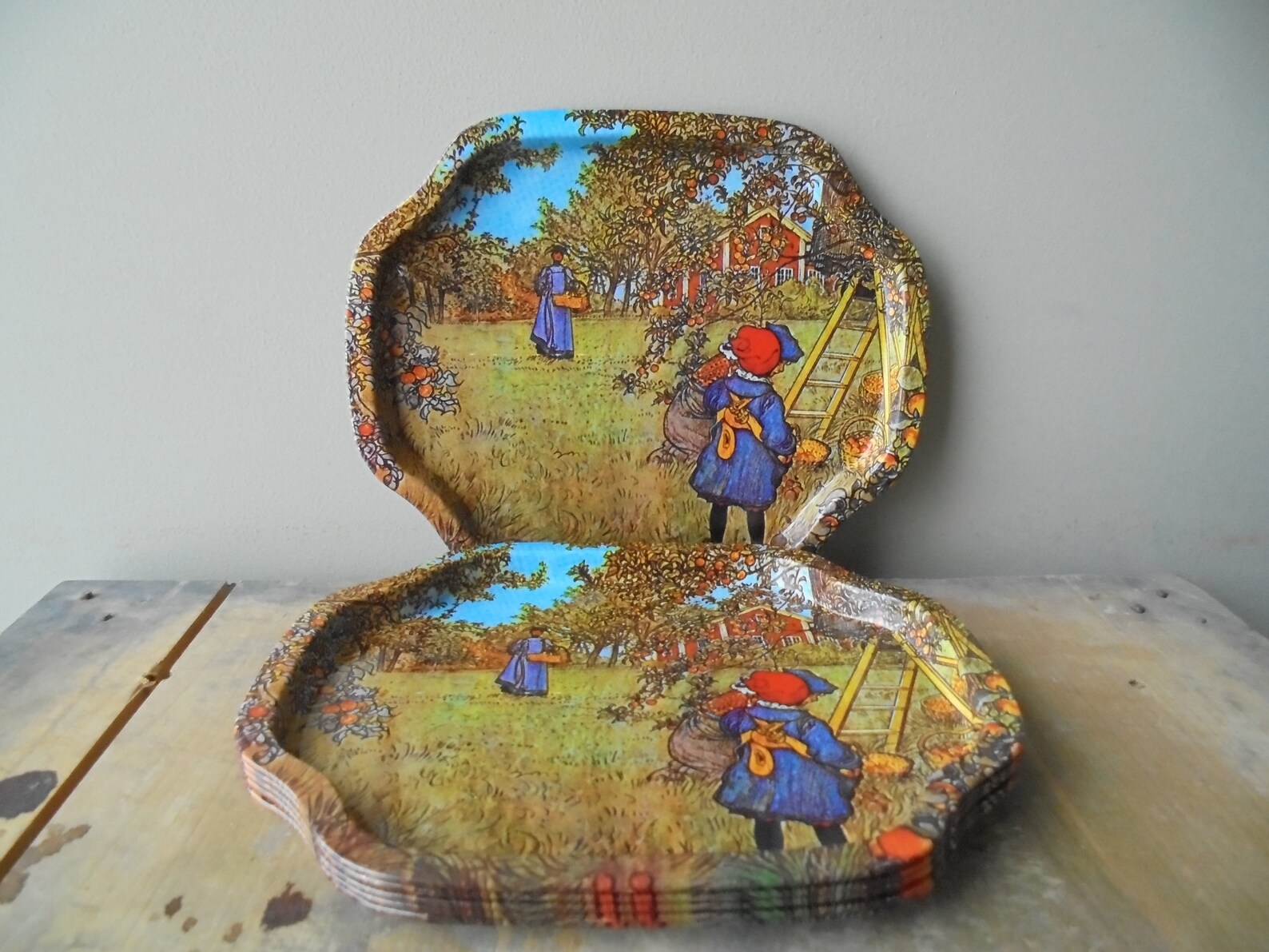 Vintage Metal Tray Collection of Small Metal Trays for Pour Etsy
