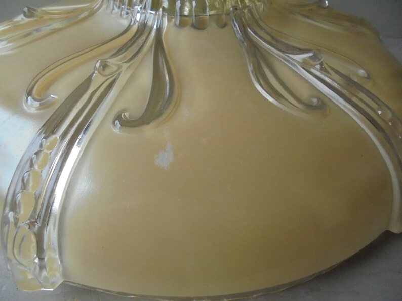 Antique Ceiling Light Cover Large Round Glass Light Globe Etsy