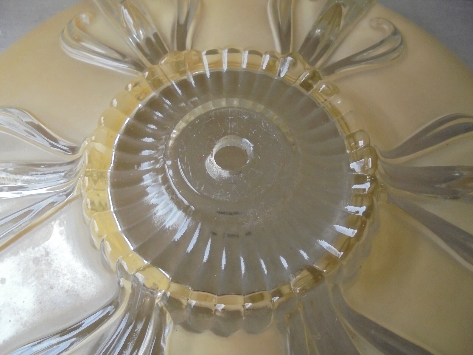 Antique Ceiling Light Cover Large Round Glass Light Globe Etsy