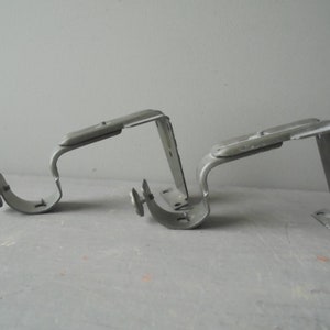 Vintage Adjustable Curtain Rod Brackets, Vintage Window Covering Bracket, Pair of Adjustable Rod Brackets, TheEarlyBirdFinds