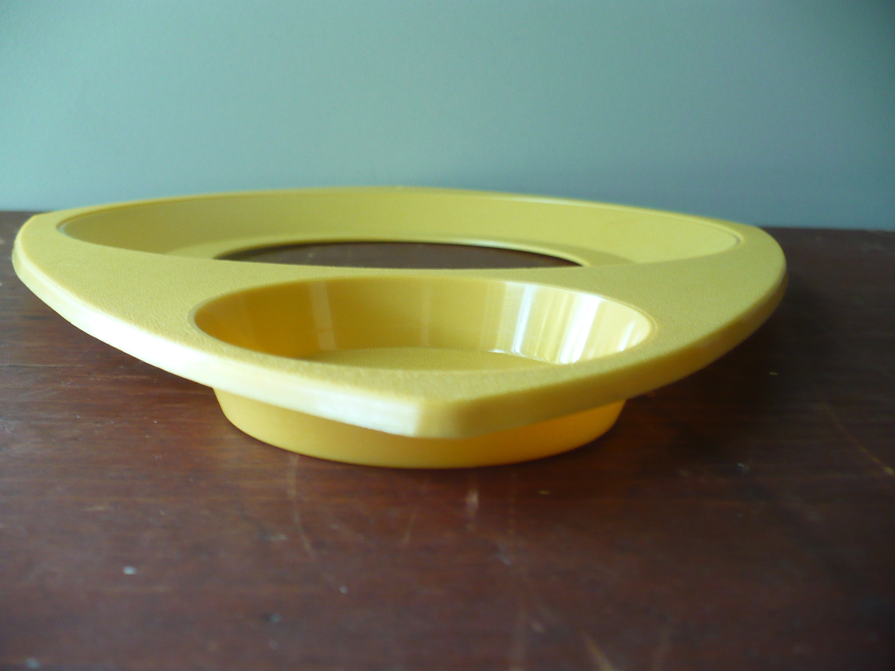 Yellow Plastic Paper Plate Holders Set of Six Vintage Food Etsy