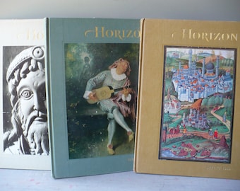 Vintage Horizon Books, Vintage Horizon Magazine Kunstbuch, Hardcover Kunstgeschichtebücher, TheEarlyBirdFinds