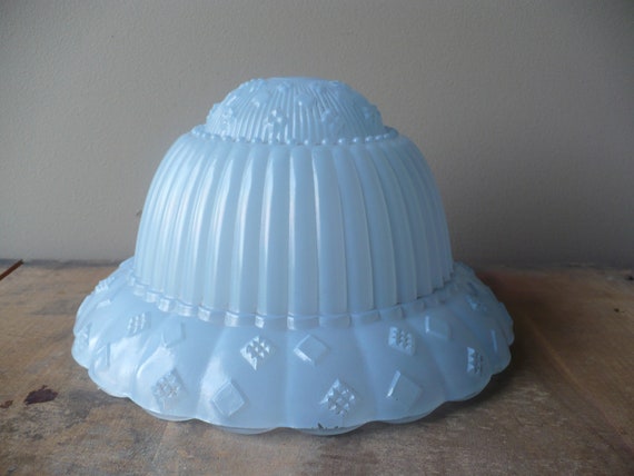 Blue Glass Light Cover Small Glass Ceiling Light Fixture Cover Glass Lamp Shade Theearlybirdfinds