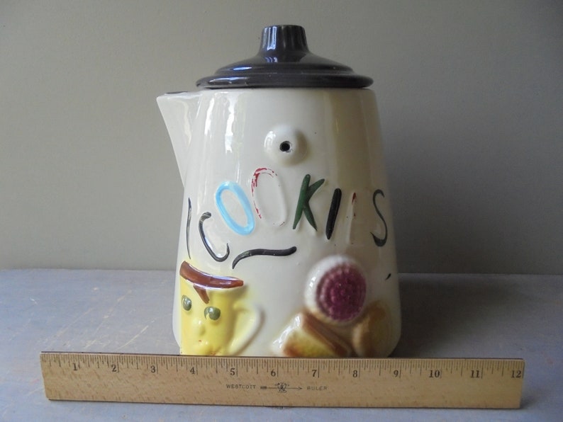 Vintage Teapot Cookie Jar Vintage Kichen Canister Cookies Etsy