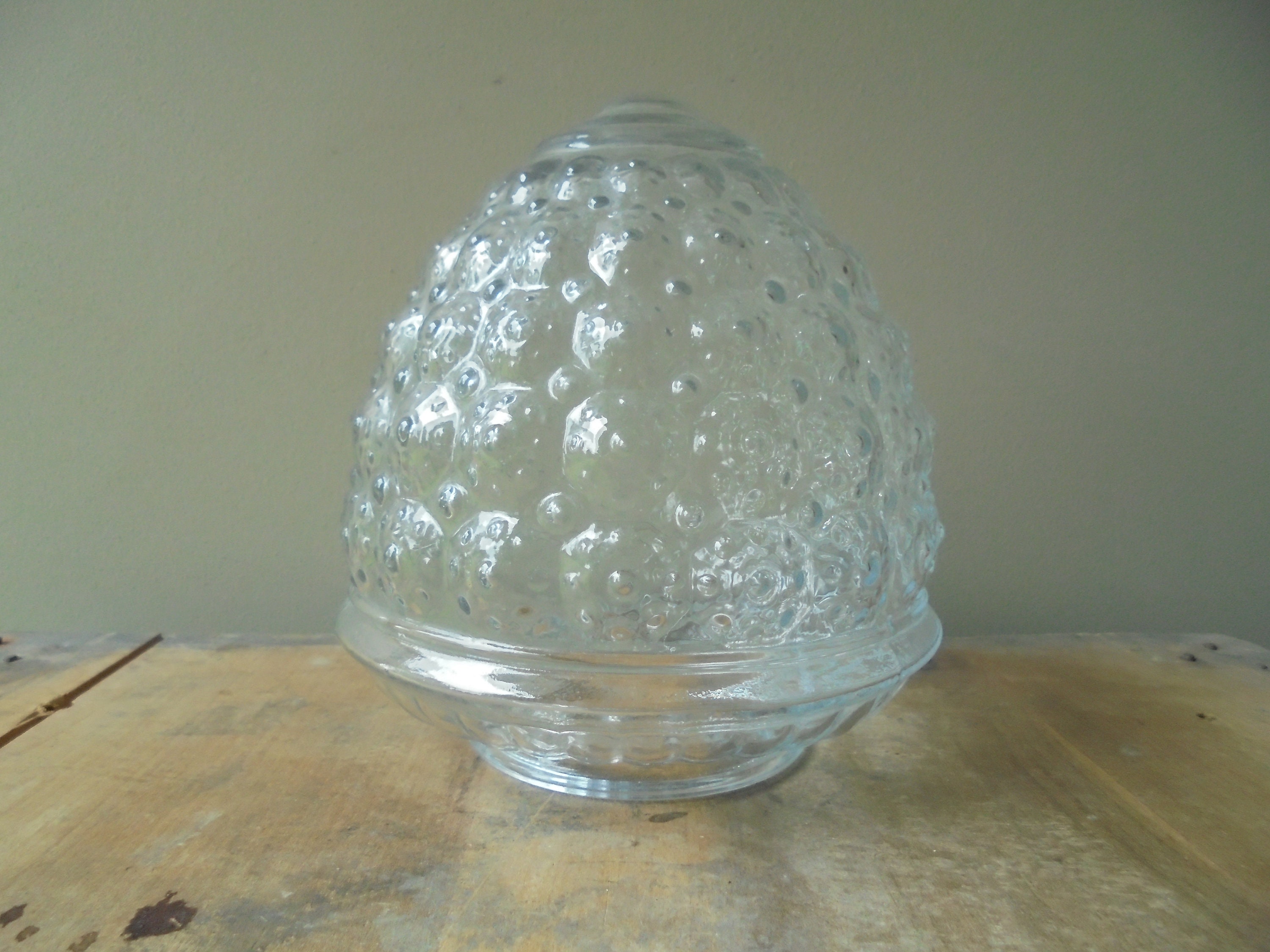 Acorn Shape Glass Light Globe Vintage Clear Glass Ceiling Light