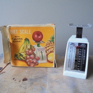 Vtg IDL Small Skinny Scale w Bowl 450g/16oz Capacity Diet Weigh Food  Portions