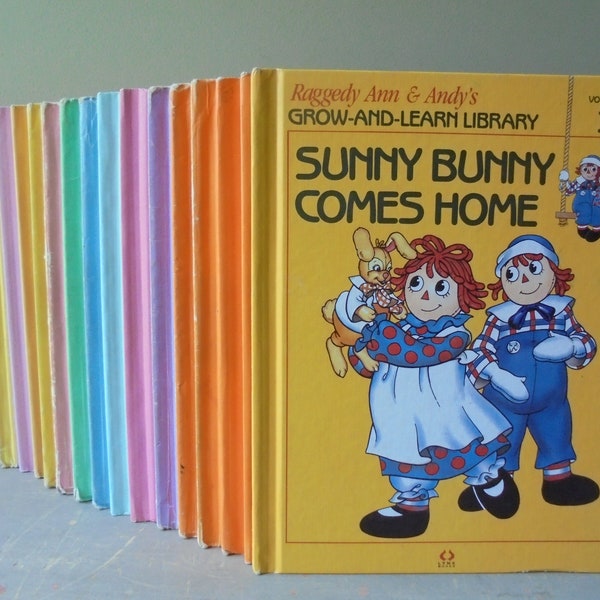 Vintage Raggedy Ann and Andy es Grow and Learn Bibliothek, jedes Buch separat verkauft, Vintage Hardcover Buch, TheEarlyBirdFinds