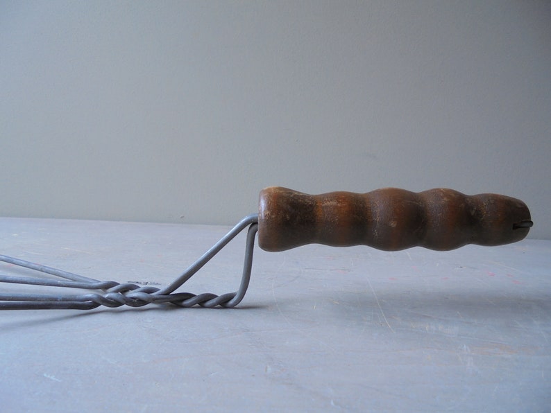 Vintage Rug Beater With Wooden Handle Antique Carpet Beater Etsy