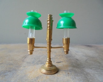 Vintage Doll House Furniture, Doll House Lamp, Wooden Ironing Board, Miniature Spinning Wheel