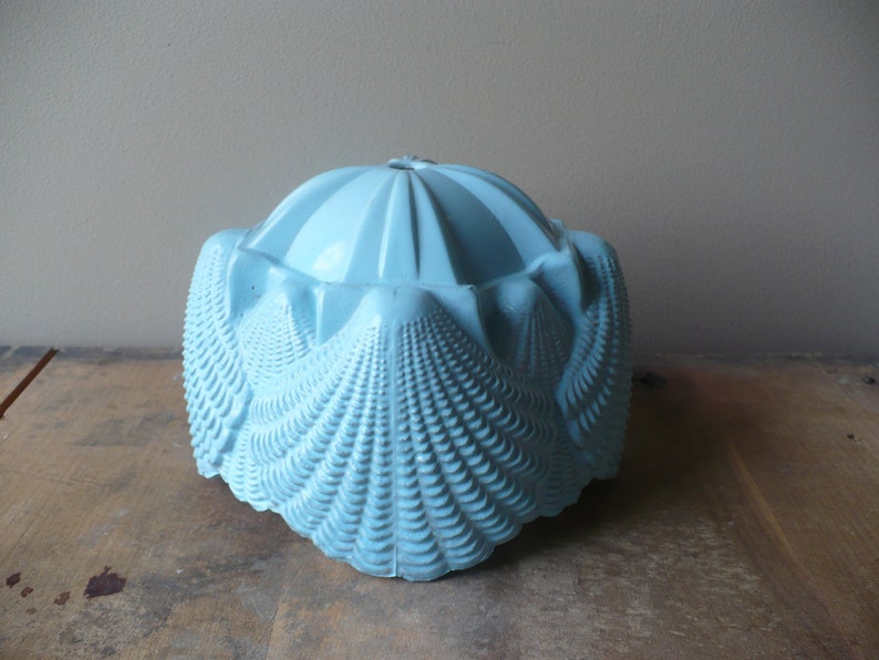 Blue Glass Ceiling Light Cover Vintage Seas Fixture Lamp Shade Theearlybirdfinds