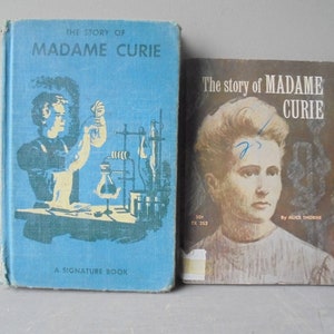 The Stroy of Madame Curie by Alice Thorne, Vintage Hardcover Book, Vintage Library, Each Book Sold Separately, TheEarlyBirdFinds