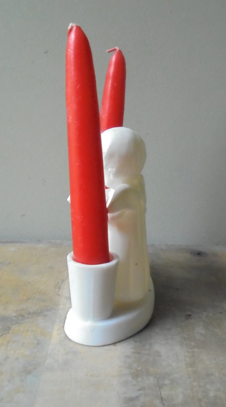 Angel Candle Stick Holder Boy and Girl Singing Angel Etsy