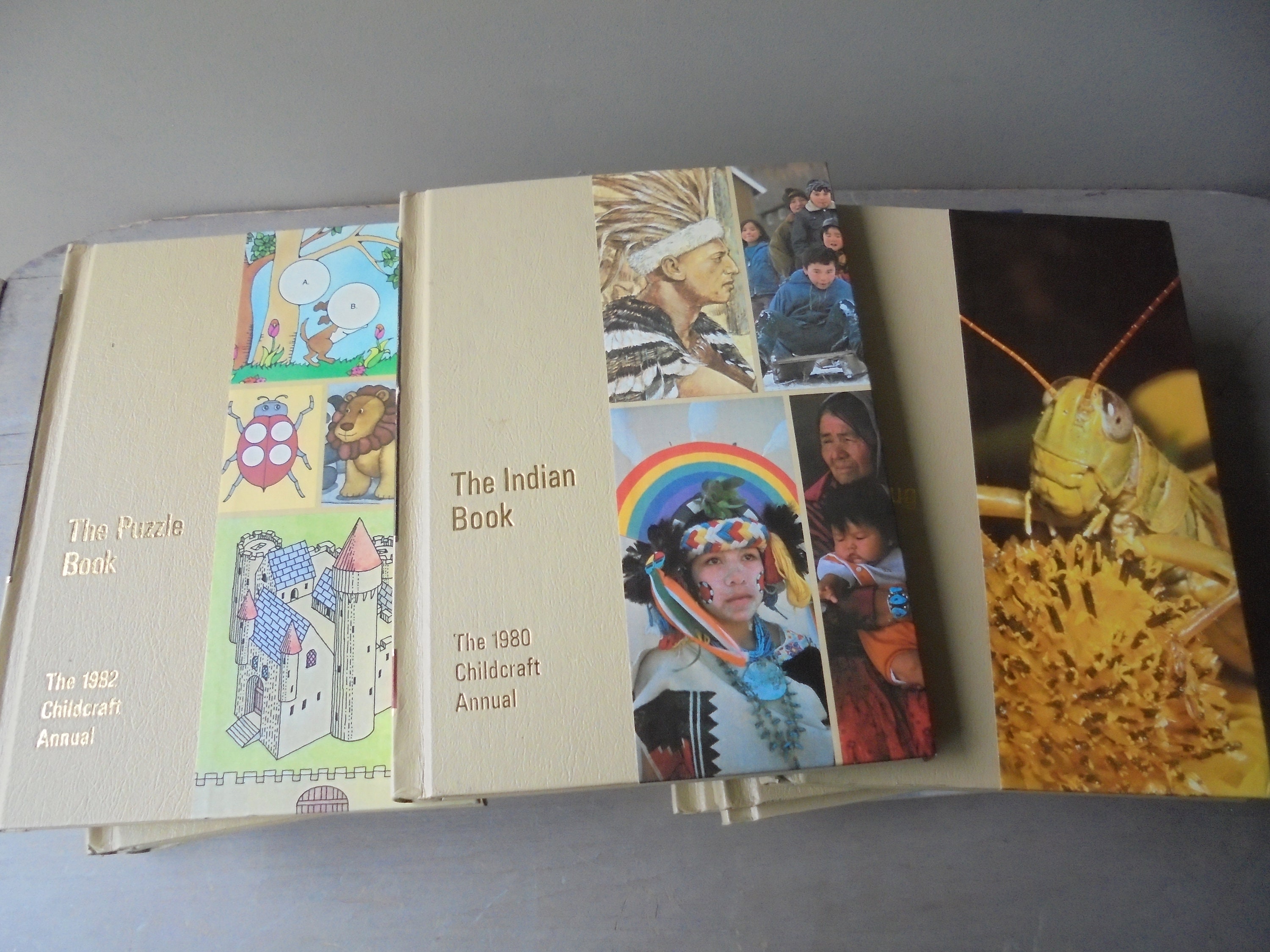 Vintage Childcraft Annual Book Collection, the 1980-1990