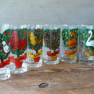 12 Days of Christmas Glassware, Replacement Glass, Glassware by Brockway, Christmas Drink Ware, Sold Separately, TheEarlyBirdFinds