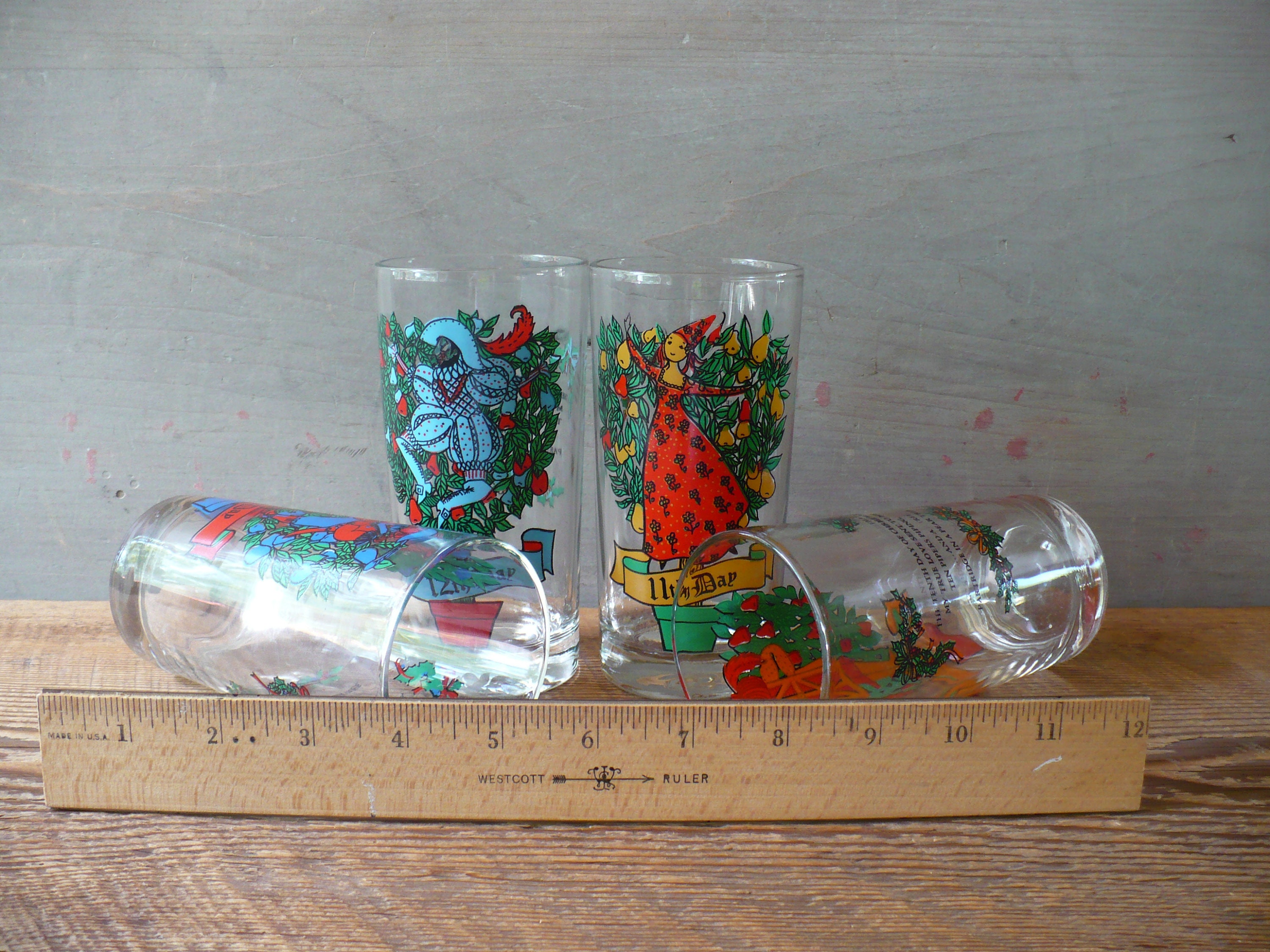 12 Days of Christmas Glassware, Replacement Glass, Glassware by Brockway,  Christmas Drink Ware, Sold Separately, Theearlybirdfinds - Etsy