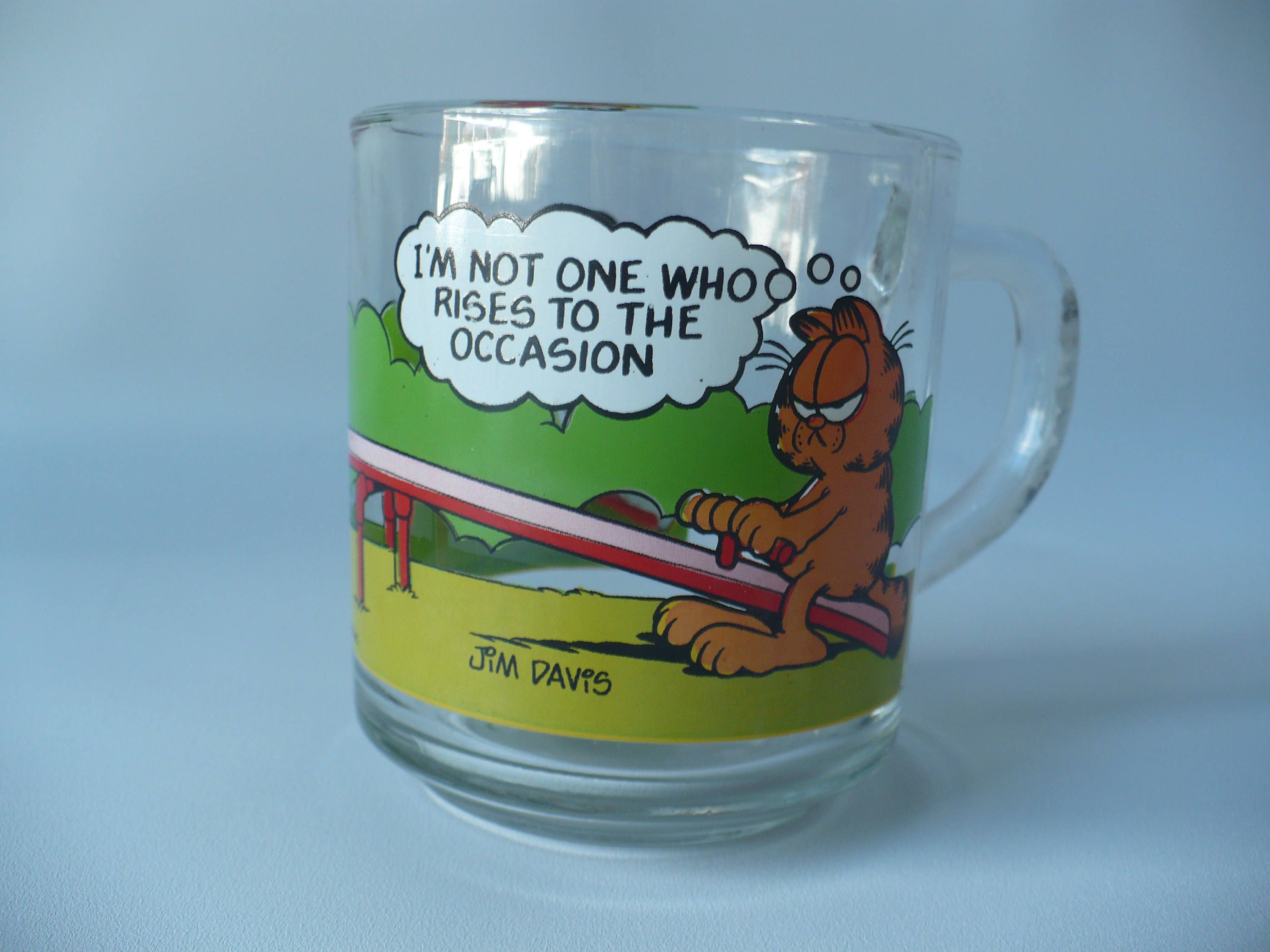 Details about  / Vintage 1978 GARFIELD McDonalds Promotional Glass Coffee Mug Cup