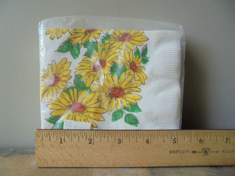Vintage Paper Napkins House of Paper Bright Daisies 3 Ply Etsy