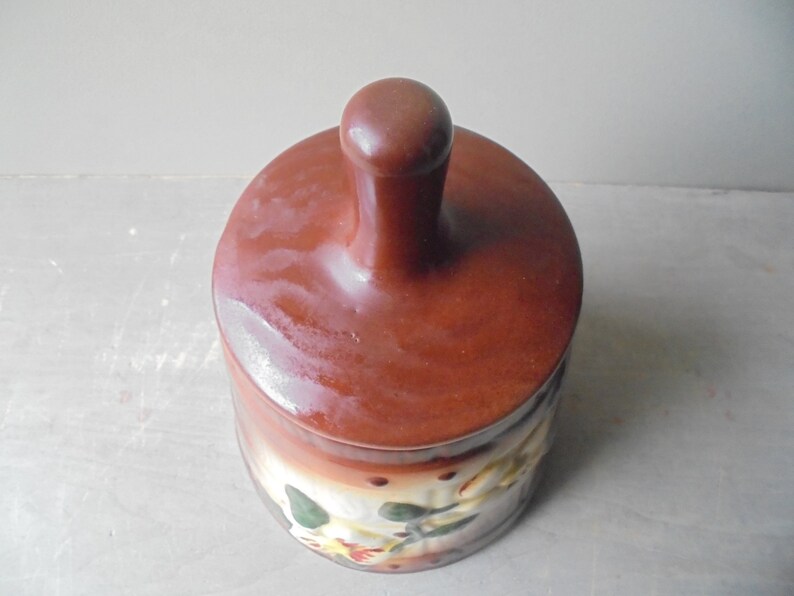 Butter Churn Cookie Jar With Flowers Vintage Kitchen Cookie - Etsy