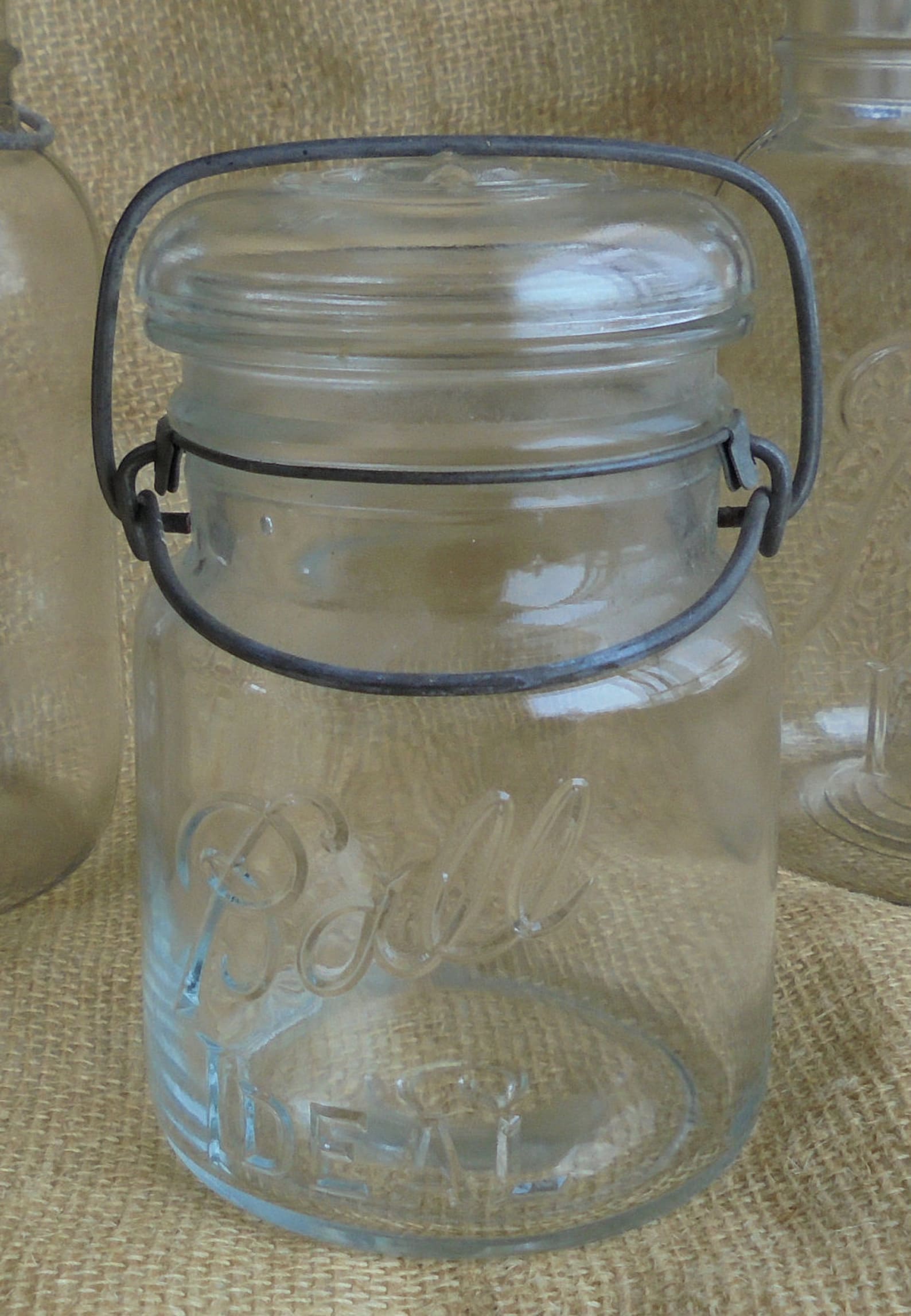 Vintage Canning Jar Collection Ball Canning Jar With Glass Etsy