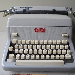 Vintage Royal Manual Typewriter, Royal Model FP with Instruction Manual and Cover, Vintage Office, TheEarlyBirdFinds
