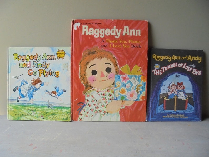 Raggedy Ann Book Collection Vintage Raggedy Ann and Andy - Etsy