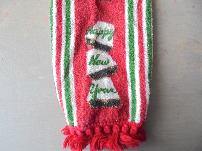 Vintage Christmas Hand Towels Red Poinsettia Decorative Etsy