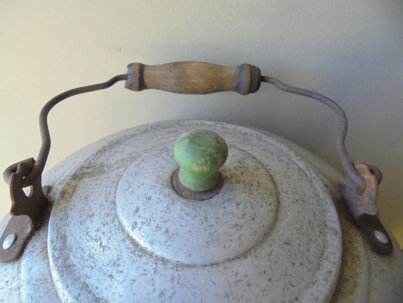 Vintage Tea Kettle Vintage Wood and Metal Tea Kettle Vintage Etsy