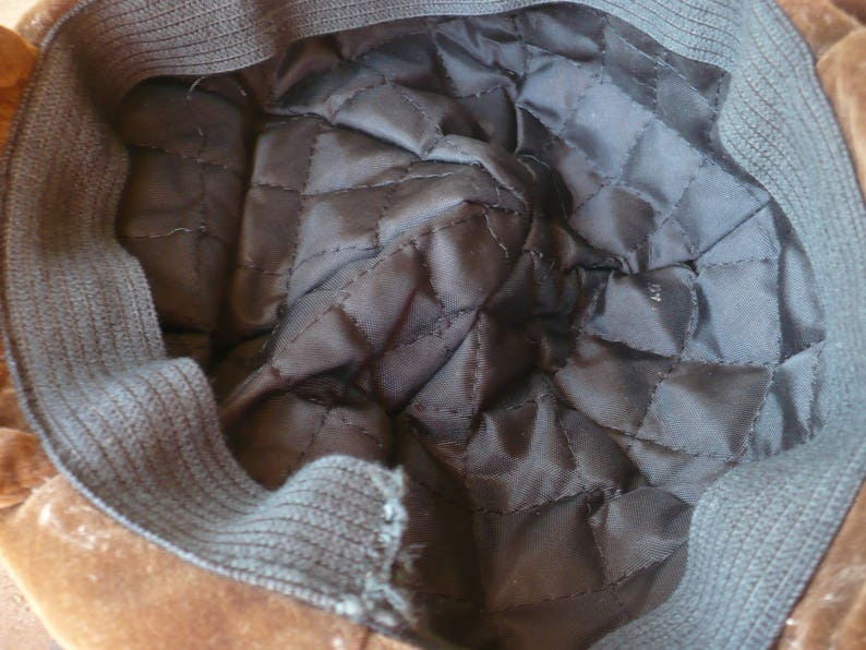 Infant Winter Hat Brown Velvet Hat With Ear Flaps and Ties Etsy